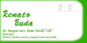 renato buda business card